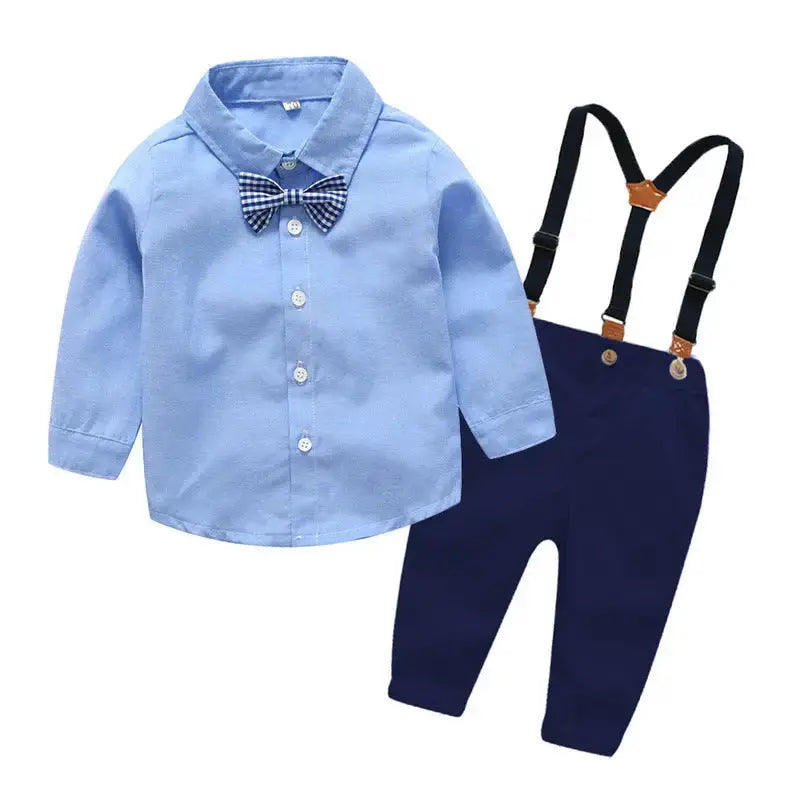 Dapper Kids Bow Tie Bib Pant Suit for Special Occasions - LauBelle