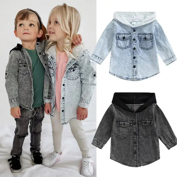 Little Cowboy Chic Western Style Kids Hooded Coat - LauBelle