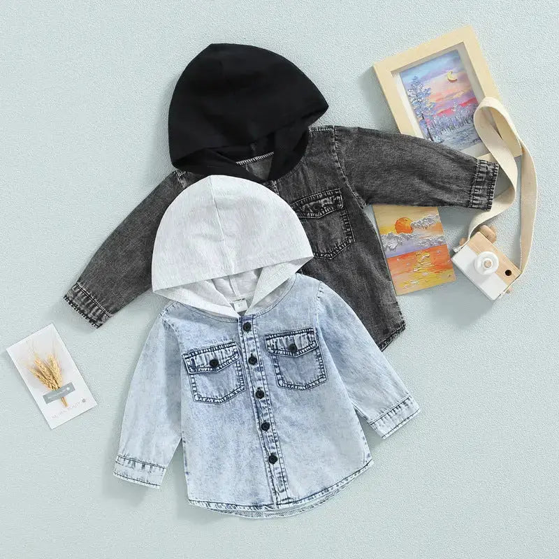 Little Cowboy Chic Western Style Kids Hooded Coat - LauBelle