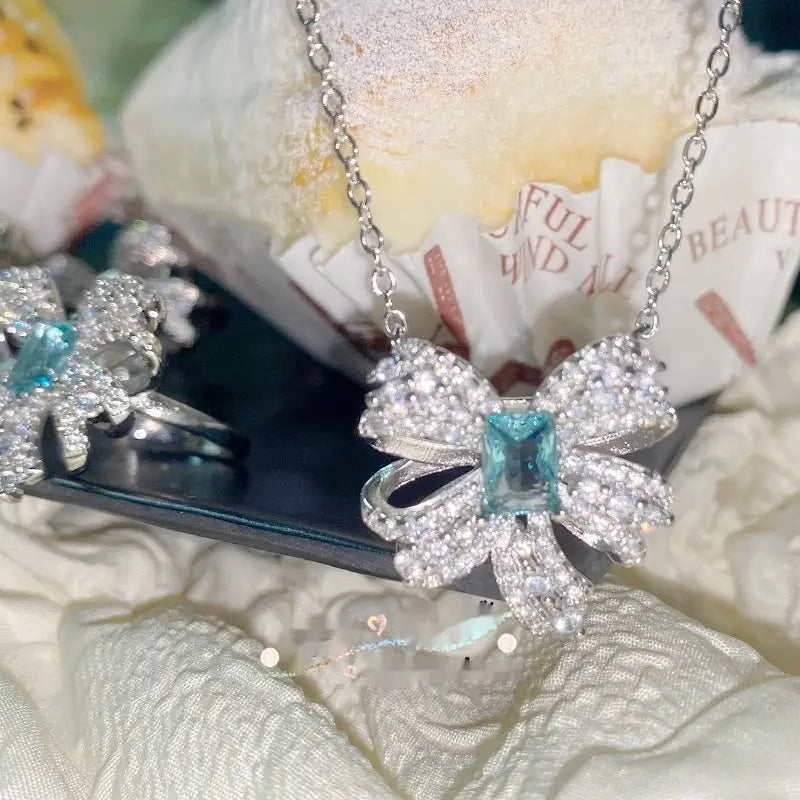 Emerald Butterfly Pendant Necklace - LauBelle