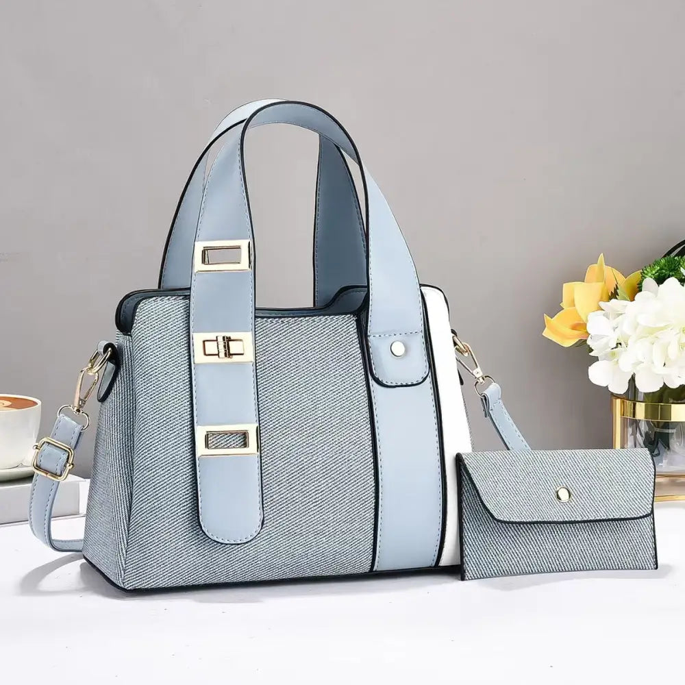 ColorFlex TravelMate: Medium PU Suitcase with Pocket - LauBelle