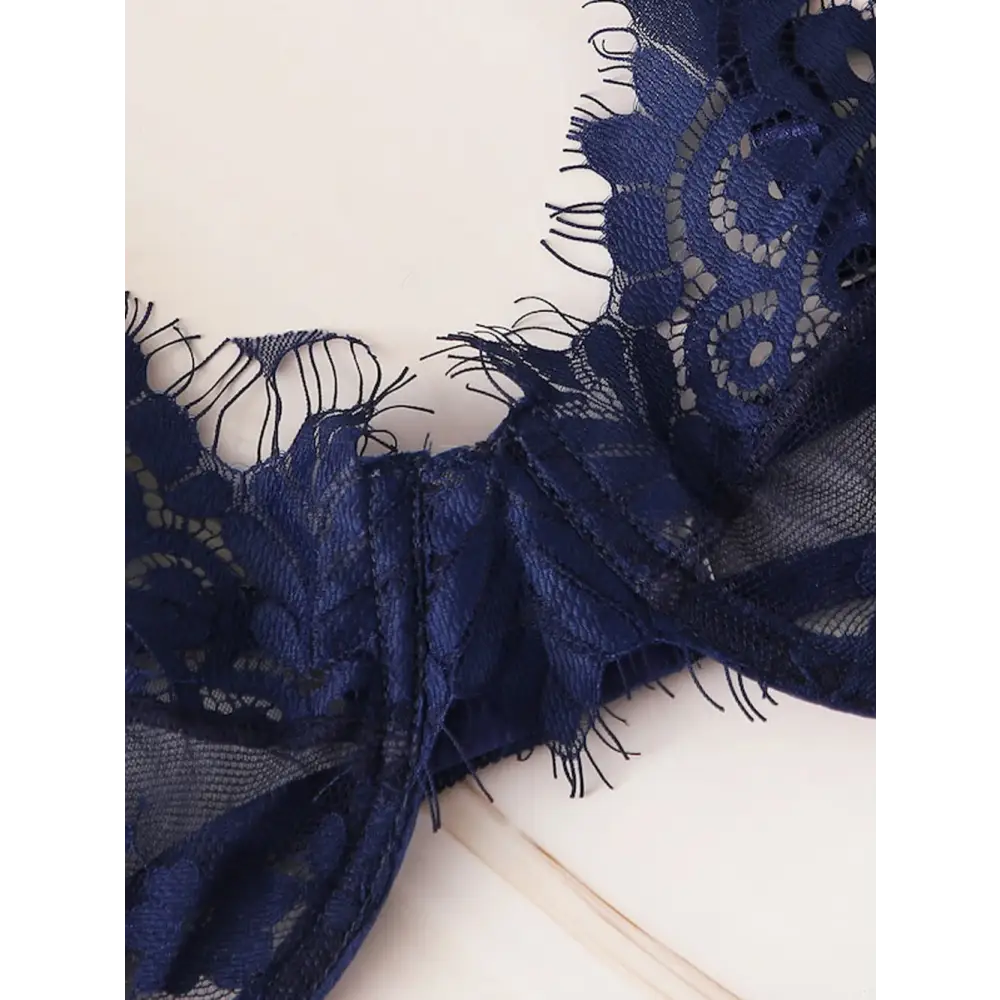 CozyLace Bra Set with Matching Panties - LauBelle