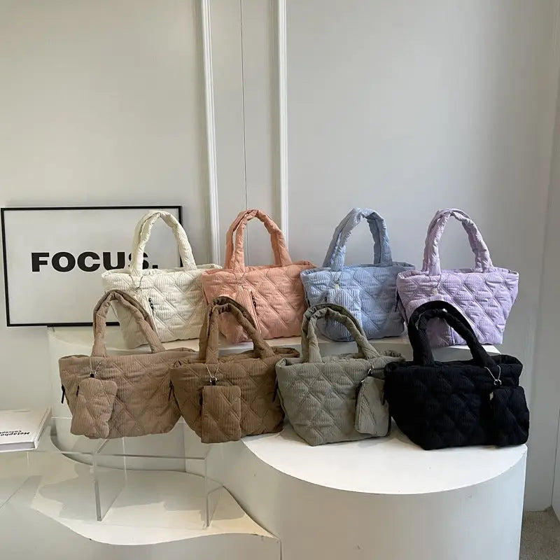 PlaidPerfection Womens Diamond Shoulder Bag with Classic Plaid Pattern - LauBelle