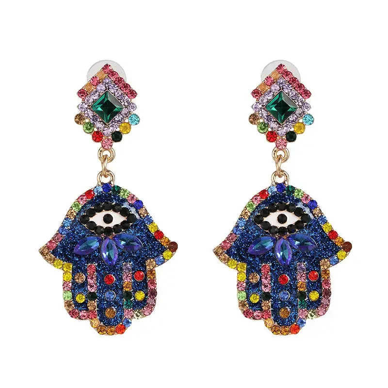 Retro Palm Leaf Eardrops for Women - LauBelle
