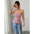 French Flair Pink Strapless Peplum Top - LauBelle Brand