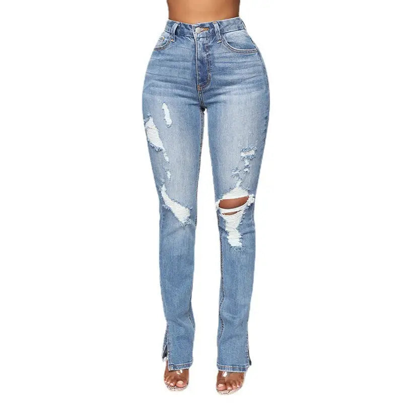 Riptide High Waist Jeans with Flattering Curved Fit - LauBelle