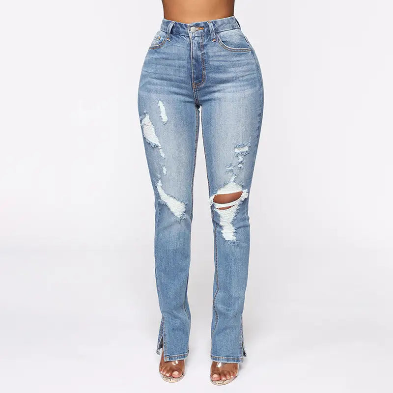 Riptide High Waist Jeans with Flattering Curved Fit - LauBelle
