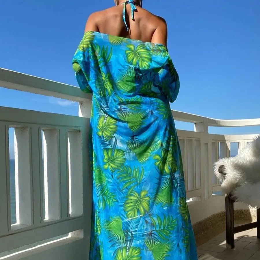Split Banded Bikini Blouse with Unique Waistband Design - LauBelle Brand