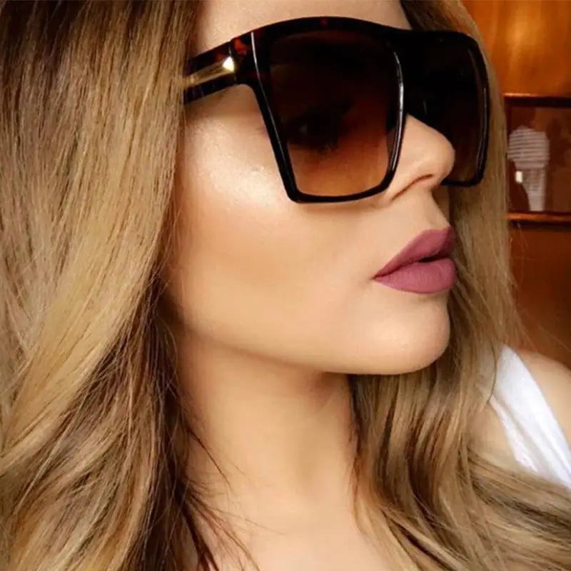 Large Rim Personalized Oversized Sunglasses for Sun Protection - LauBelle