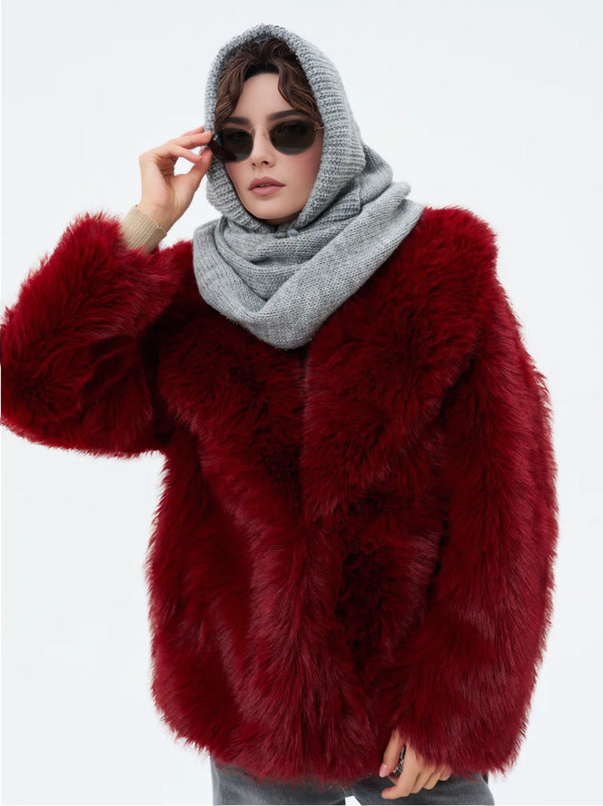 CozyKnit Solid Hat & Cross Scarf Set – Casual Chic - LauBelle