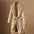 Beige Belted Downy Chic Winter Coat - LauBelle Brand