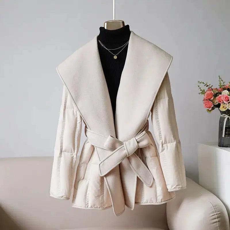 RevCash Wool Down Coat for Winter Warmth and Style - LauBelle Brand