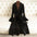 Brown Ripple Wool Belted Winter Coat - LauBelle Brand
