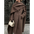 CozyScarf Collar Wool Coat with Luxurious Warmth - LauBelle
