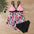 Leopard Printed Split Skirt Swimsuit - LauBelle