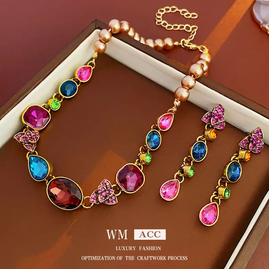 Vintage French Diamond Petal Earrings - LauBelle