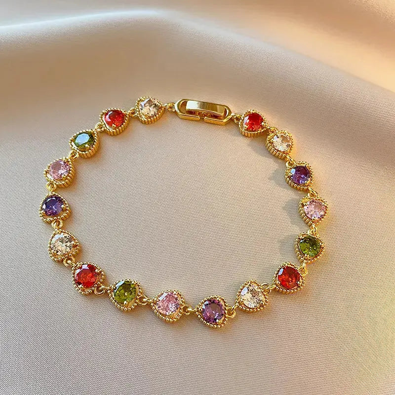 Vintage Love Bracelet with Heart Design and Intricate Detailing - LauBelle