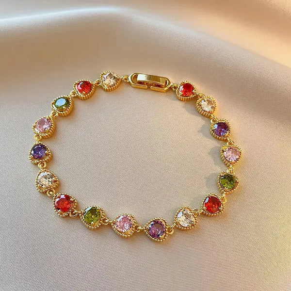 Vintage Love Bracelet with Heart Design and Intricate Detailing - LauBelle