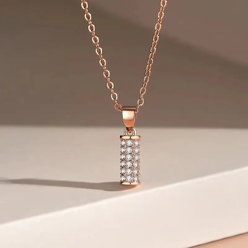 SleekLine Womens Elegant Flat Stick Pendant Necklace - LauBelle