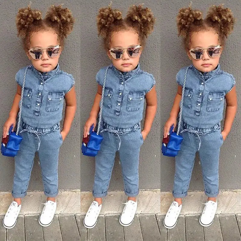 Girls Summer Romper Lightweight Breathable Fabric - LauBelle