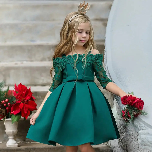 Princess Dress Outfit Set with Tiara and Shoes for Children - LauBelle