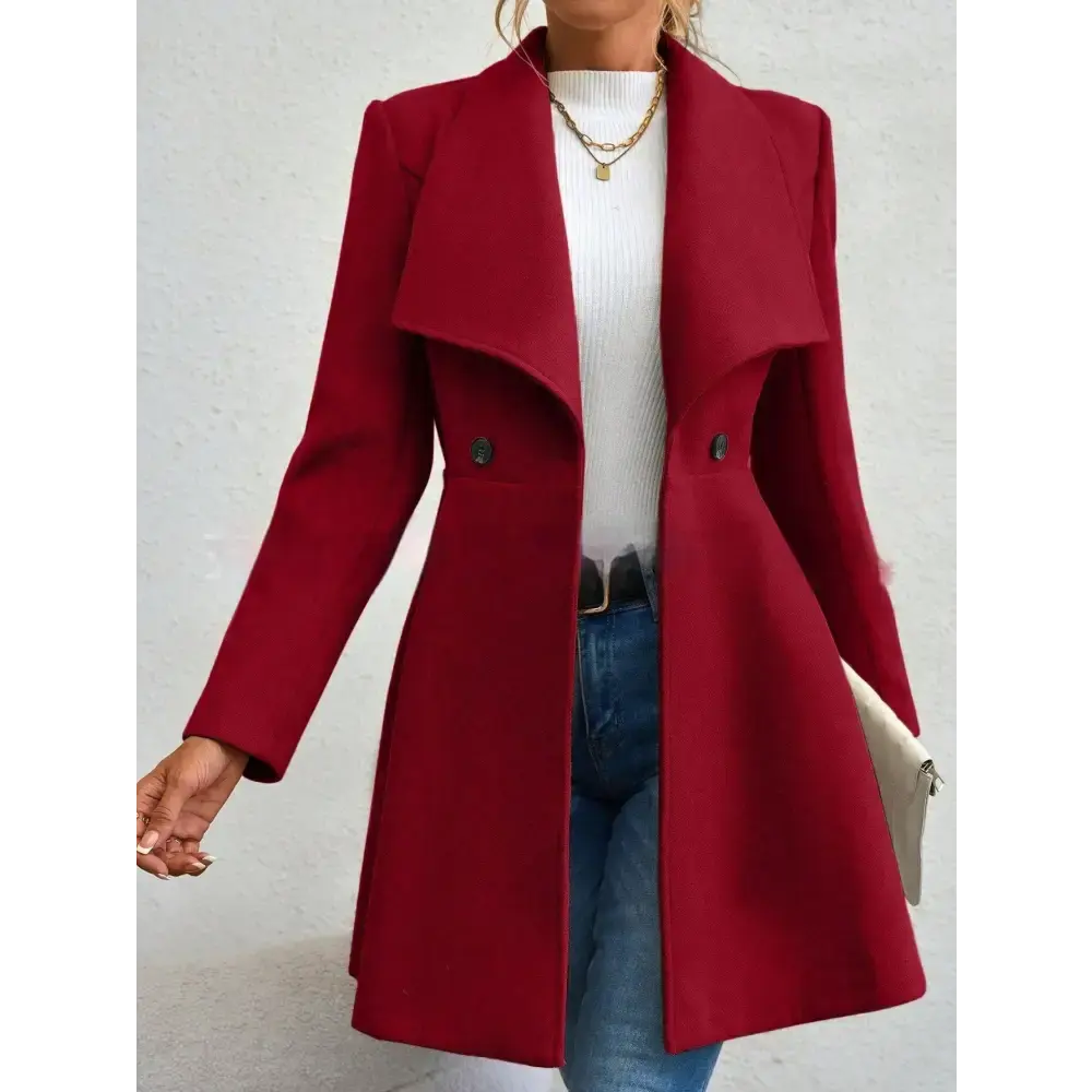 SlimLap Womens Tailored Fashion Coat for Elegant Comfort - LauBelle Brand