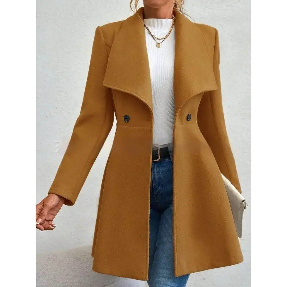 SlimLap Womens Tailored Fashion Coat for Elegant Comfort - LauBelle Brand