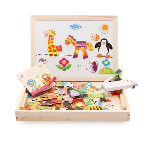 MagniZoo Cute Animal Magnetic Jigsaw Puzzle for Kids - LauBelle
