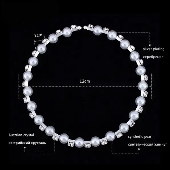 Pearl Sparkle Earrings and Necklace Set - LauBelle