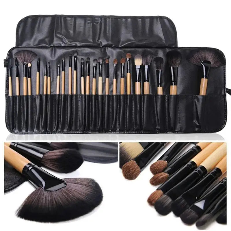 Portable Makeup Brush Set with Durable Protective Case - LauBelle