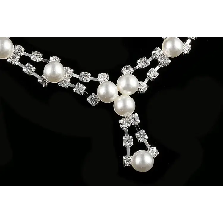 Pure Pearls Bridal Necklace Set with Freshwater Pearls - LauBelle