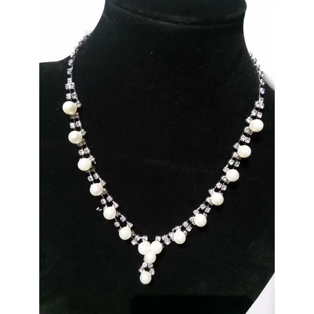 Pure Pearls Bridal Necklace Set with Freshwater Pearls - LauBelle