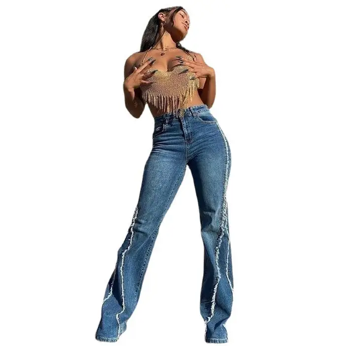 Elevate Womens High Waist Straight Jeans - LauBelle