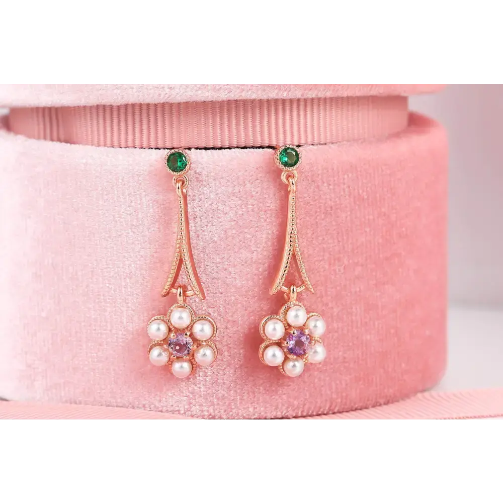 Amethyst Tassel Plum Necklace with Elegant Stone Detailing - LauBelle