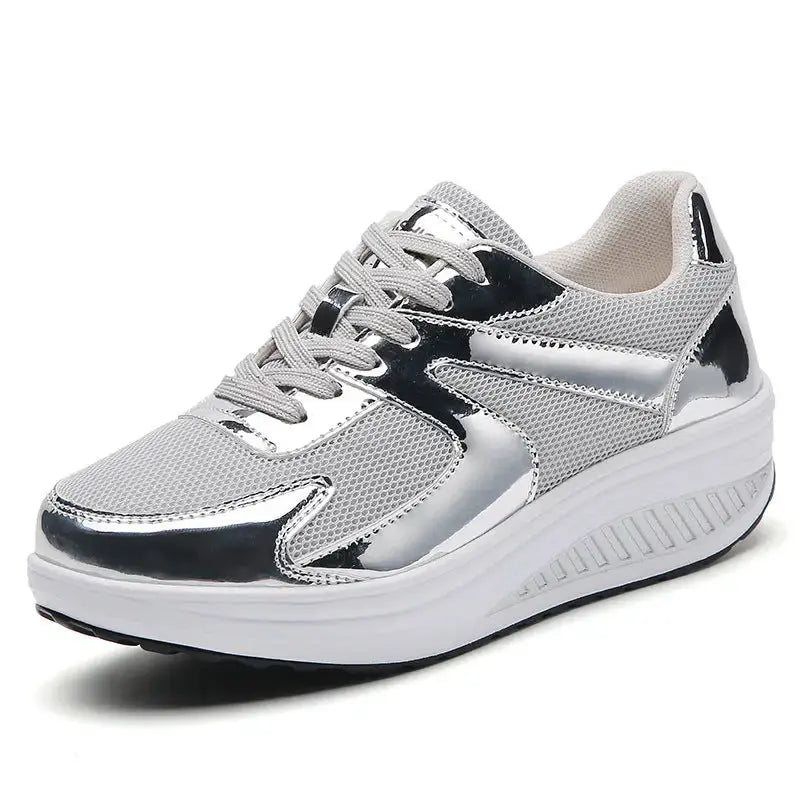 ElevateME Womens Chic Mesh Platform Sneakers - LauBelle Brand