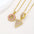 Zircon Gold Copper 26 Letter Pendant Necklace - LauBelle Brand