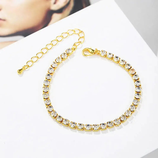 DazzleLink Diamond Bracelet with Sparkling Diamond Array - LauBelle