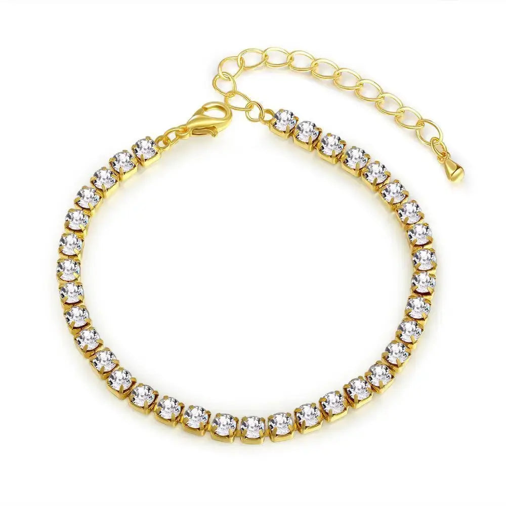 DazzleLink Diamond Bracelet with Sparkling Diamond Array - LauBelle