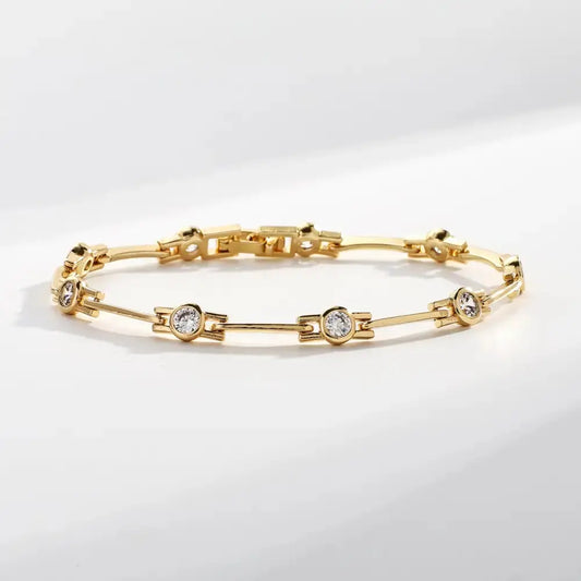Zirconium Gold Plated Elegant Bracelet - LauBelle Brand