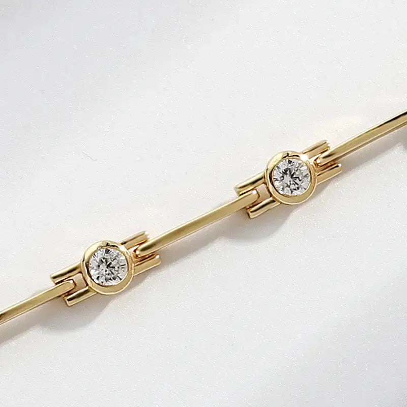 Zirconium Gold Plated Elegant Bracelet - LauBelle Brand