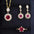 Pomegranate Elegance Red Jewelry Set for Women - LauBelle