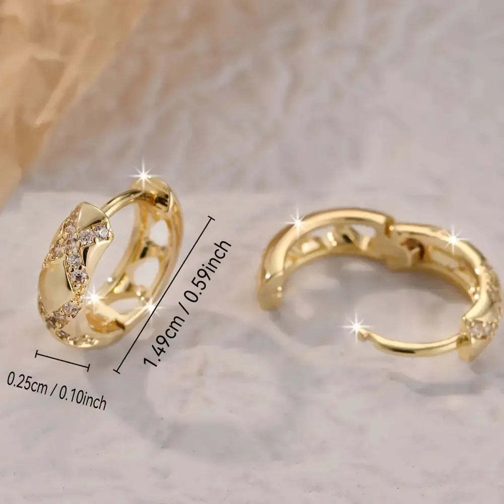 Vintage Hollow Cross Earrings with Delicate Elegant Design - LauBelle