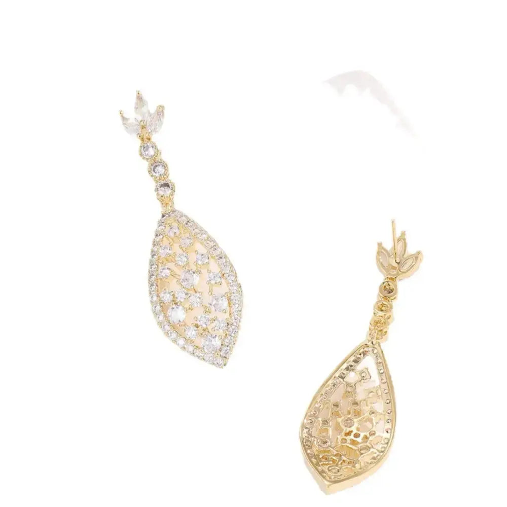 ZirconGlow Hollow Trendy Chic Earrings - LauBelle