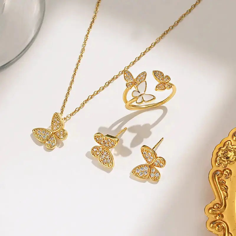 SenseRing Sterling Silver Unique Stud Earrings - LauBelle