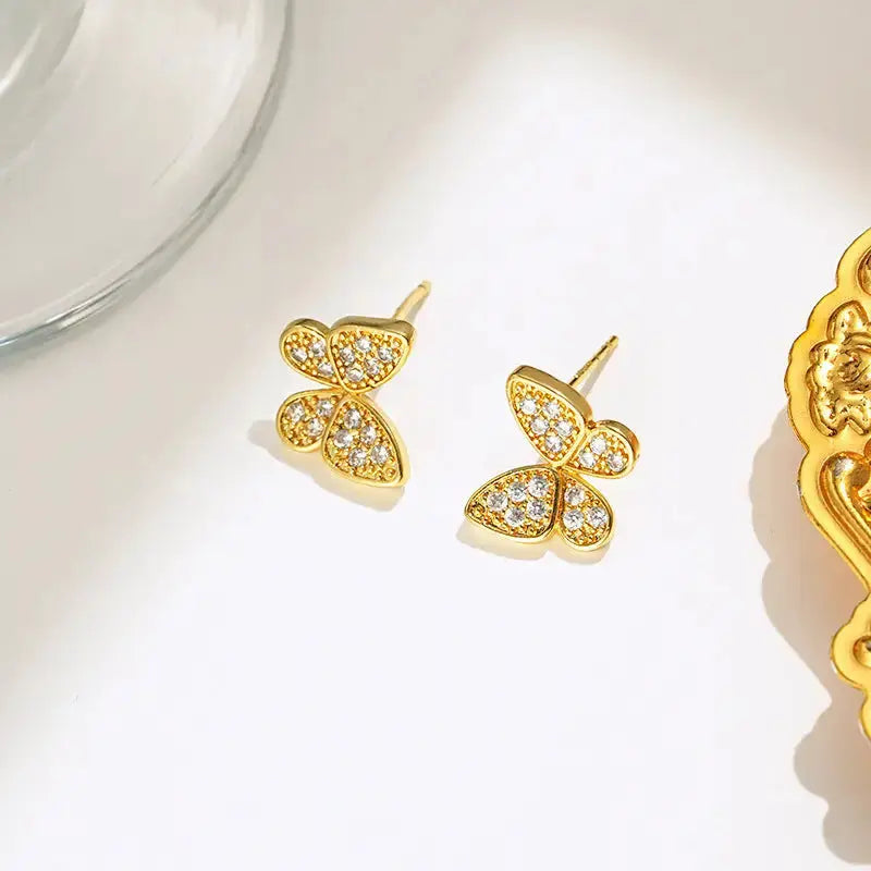 SenseRing Sterling Silver Unique Stud Earrings - LauBelle