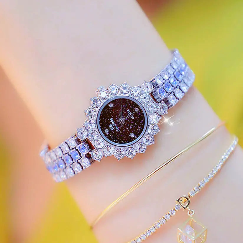 ColorBlend Luxe Watch Set with Three Interchangeable Straps - LauBelle Brand