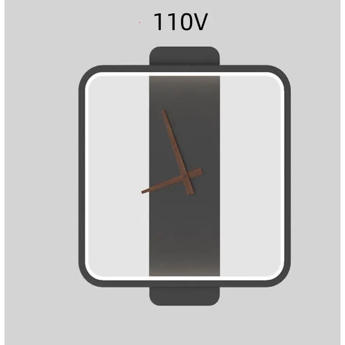 Nordic LED Wall Lamp in Gold or Black Round and Square Styles - LauBelle