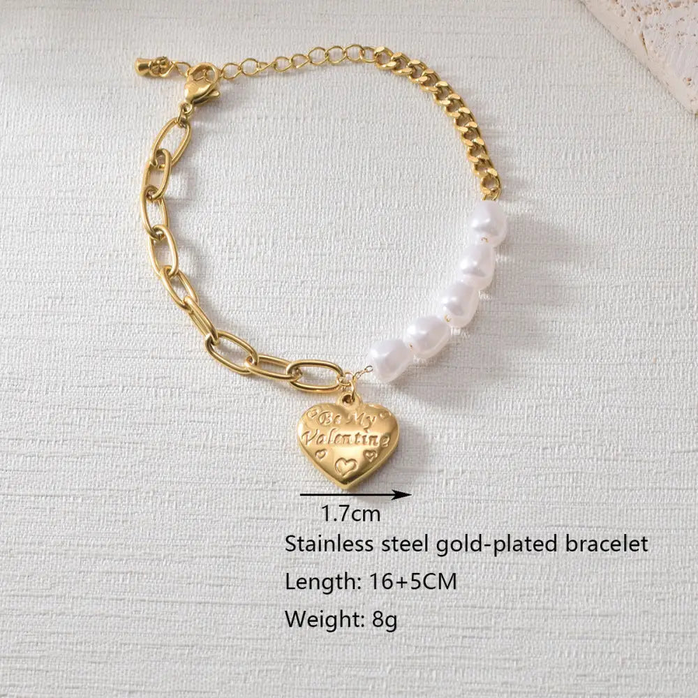 Love Strand Gold Heart Necklace - LauBelle Brand