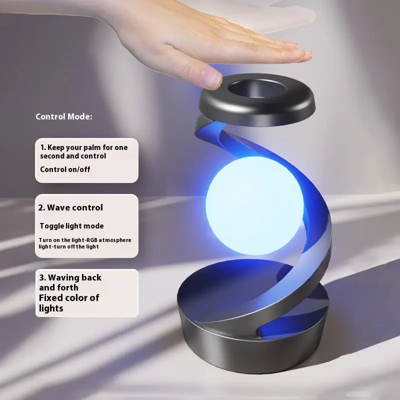 Rotating Suspended Night Light with Stepless Dimming and Soft Illumination - LauBelle Brand