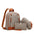 Chic Dual-Tone PU Flap Shoulder Bag - LauBelle Brand